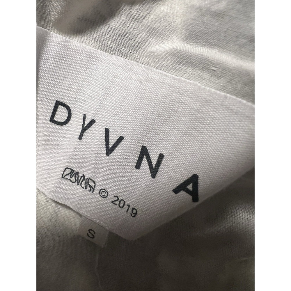 DYVNA Floral Black White Tank Top Tunic Mini Dress Embroidery Flowers Bohemian - Picture 4 of 4